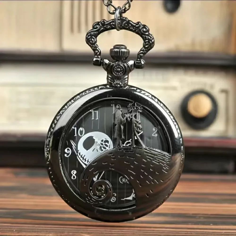 Quartz The nightmare before Christmas pocket watch. So much detail.